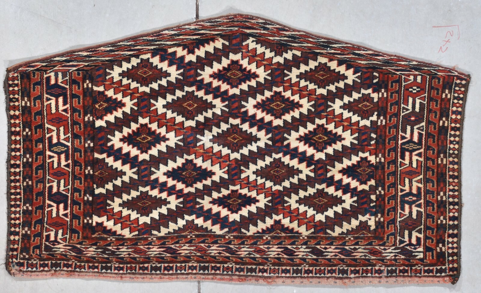 Antique Yomud Asmalyk Turkomen Oriental Rug #8020 gallery