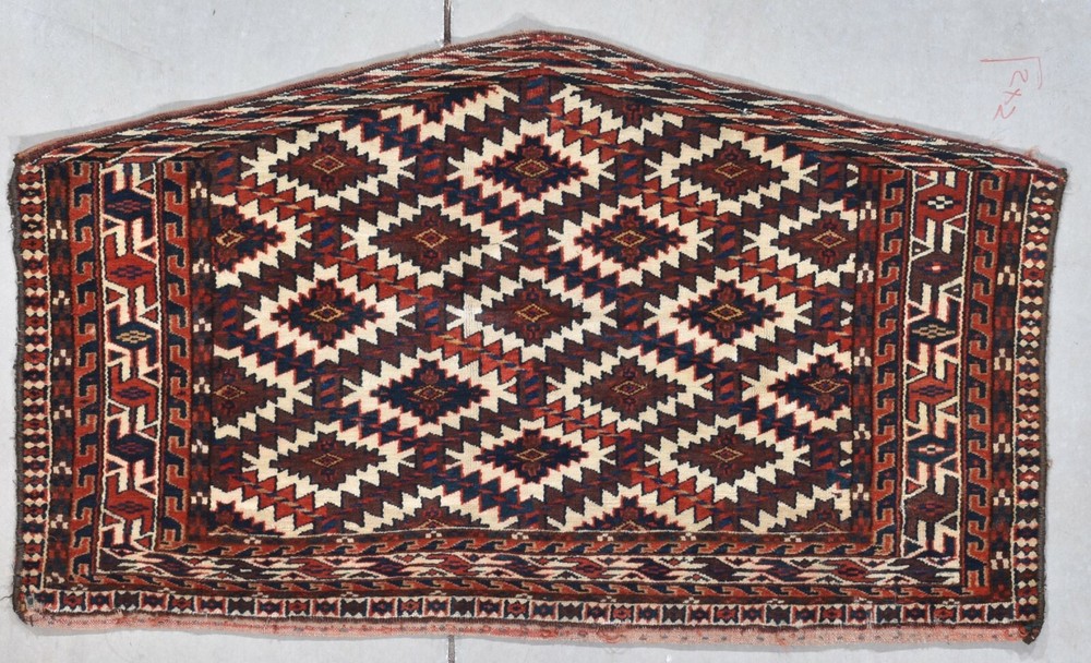 Antique Yomud Asmalyk Turkomen Oriental Rug #8020