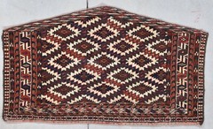 Antique Yomud Asmalyk Turkomen Oriental Rug #8020