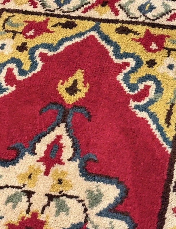 Antique Turkish Oriental Yastik Hand Knotted All Wool Fine Rug 19th C Excellent gallery