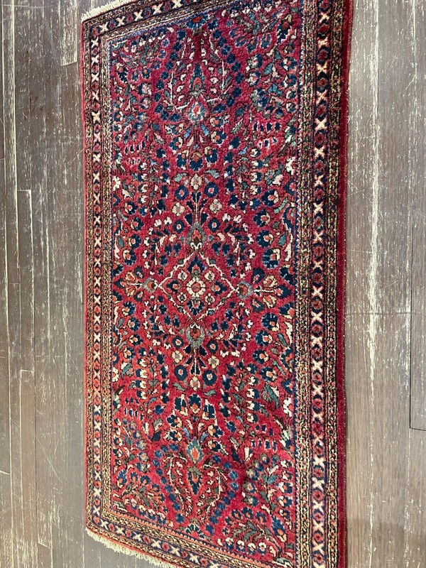 Antique handmade Sarouk Oriental Rug ,c-1920 perfect , #17349, 2'1" 4'2" gallery