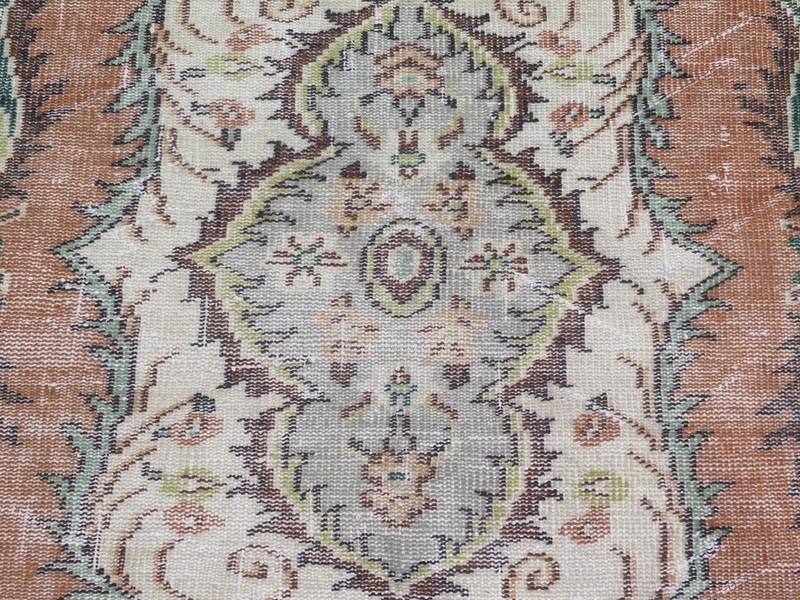 Vintage Anatolia Floor Carpet, Distressed Wool Rug, Handmade Large Rugs 65"x110" gallery