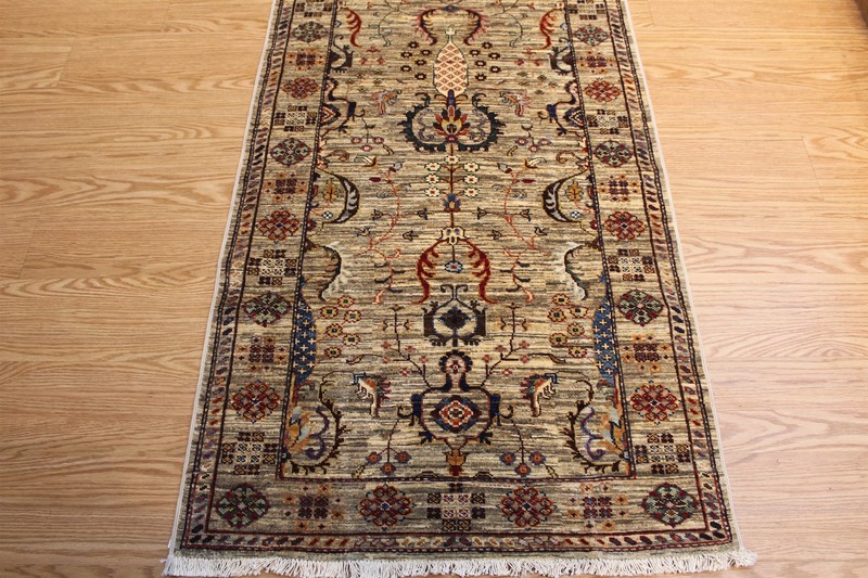 20 FT LONG HALL RUNNER Handmade Fine Quality Made of Natural Wool Natural Dyes gallery