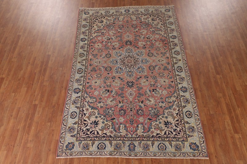 Vintage Pink Classic Area Rug 7x10 Floral Traditional Room Size Wool Carpet gallery