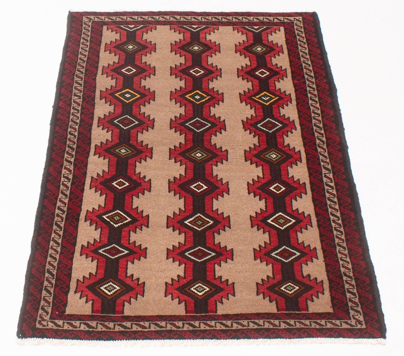Vintage 3'6" x 5'11" Traditional Hand Knotted Vegetable Dye Wool Area Rug gallery