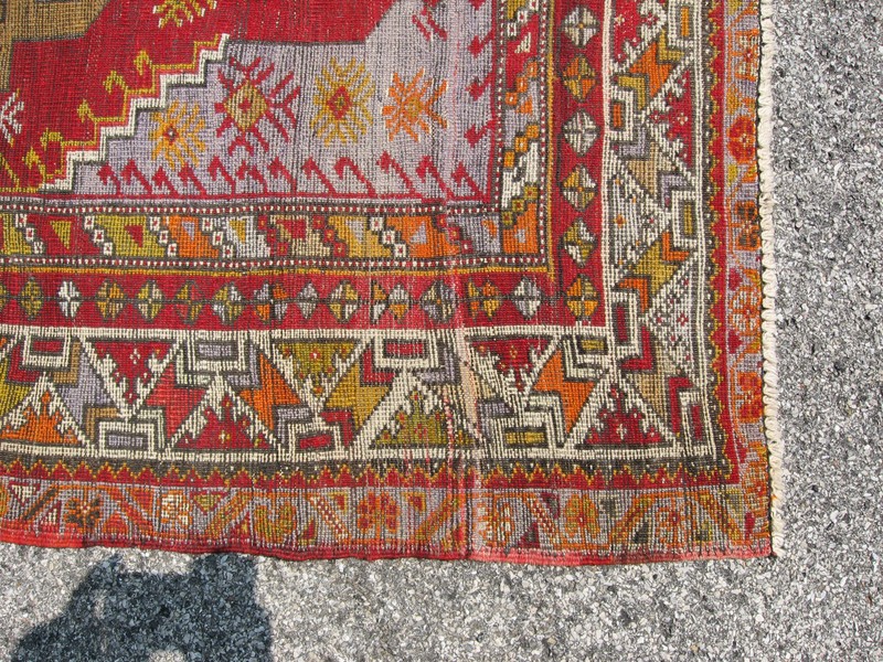 Antique Vintage Turkish Oushak / Ushak Rug Size 38" x 62" Carpet gallery