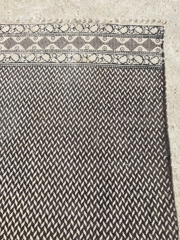 Vintage Handmade Pakistan Geometric Wool Kilim Rug 201x150 cm gallery