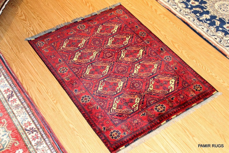 Turkoman Beshir Tribal Wool Rug 3x5 ft. wool handmade hand knotted gallery