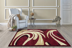 MAJESTIC RUG 2*3 : F606A L.RED / IVORY