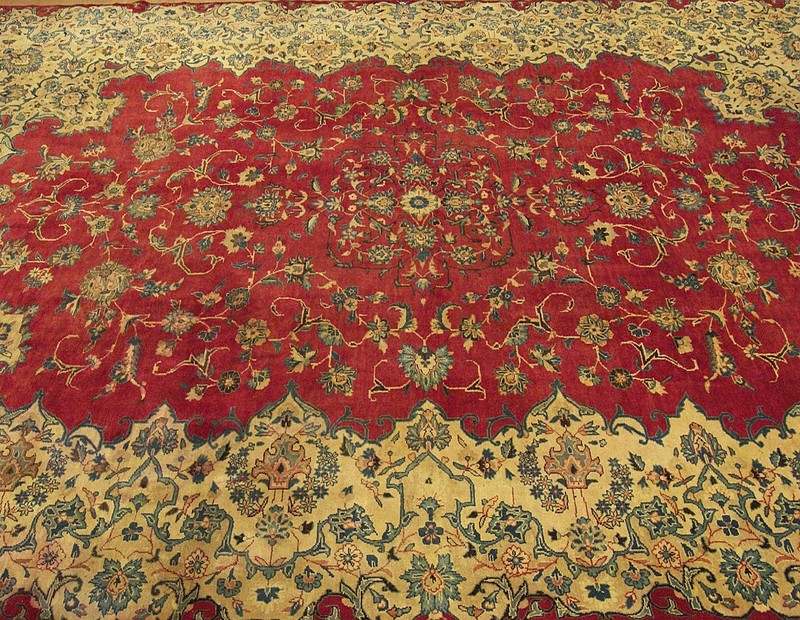 8 x 12 VINTAGE High Quality HANDMADE Antique 1930s Royal Kashann Fine Wool Rug gallery