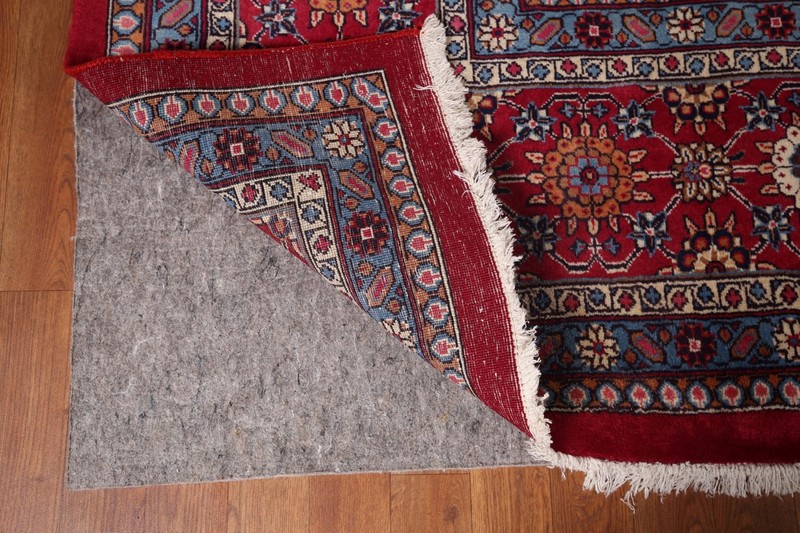 Excellent Navy Blue/ Red Tebriz Dining Room Rug 10x13 Handmade Traditional Rug gallery