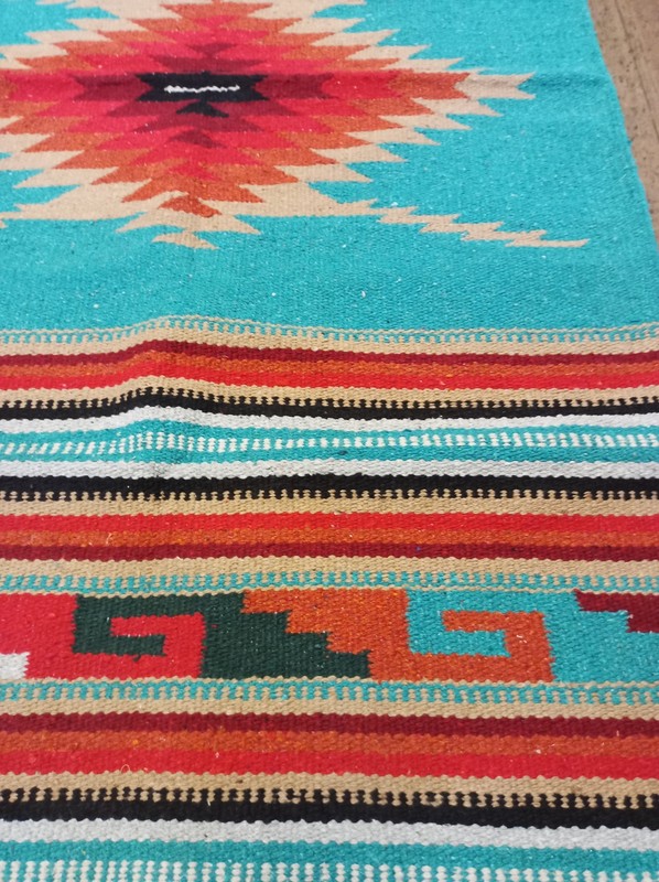 Handwoven Southwest Design Acrylic Rug; 32"x64" gallery