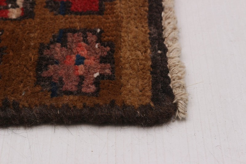 Vintage Hand-knotted Runner Rug 3'2" x 11'0" Traditional Oriental Wool Carpet gallery