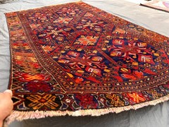 COLLECTORS’ ITEM Stunning Vintge Shirvan Caucasian Natural Vegetble Dye Carpet