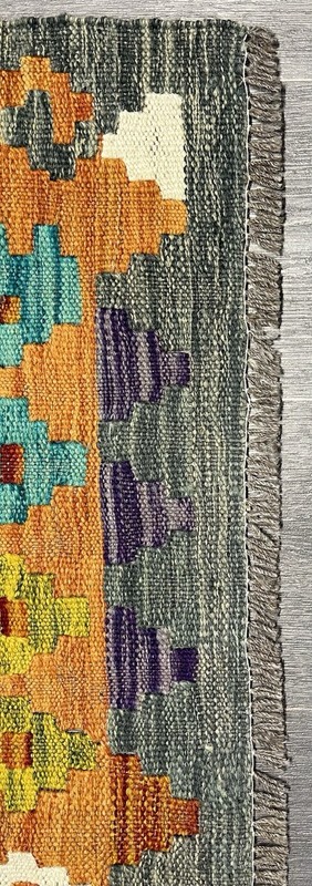 Vintage Kilim Traditional Hand Made Oriental Wool Kilim 5ftx3.2ft 145cmx102cm gallery