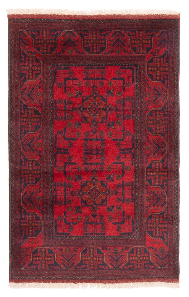Traditional Vintage Hand-Knotted Area Rug 3'4" x 5'2" Oriental Wool Carpet