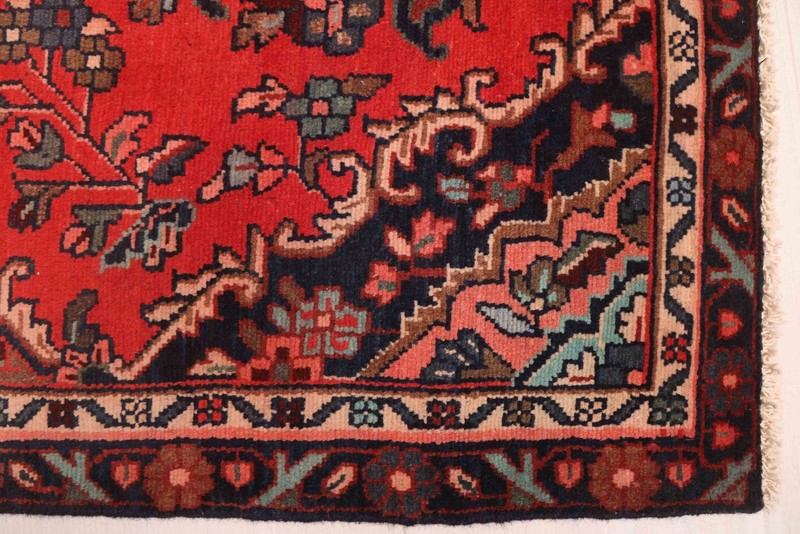 3'2" x 10'3" Vintage Hand-knotted Runner Rug Traditional Oriental Wool Carpet gallery