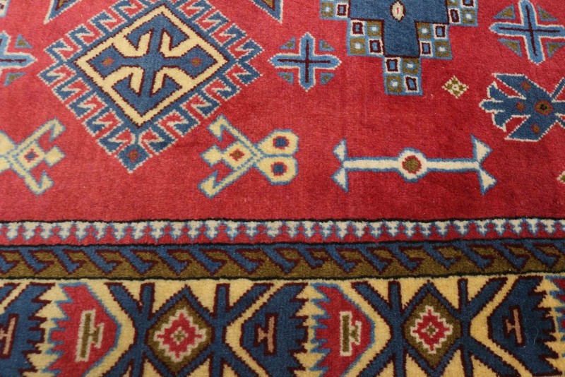 Vintage 3'6" x 5'4" Traditional Hand Knotted Vegetable Dye Wool Area Rug gallery