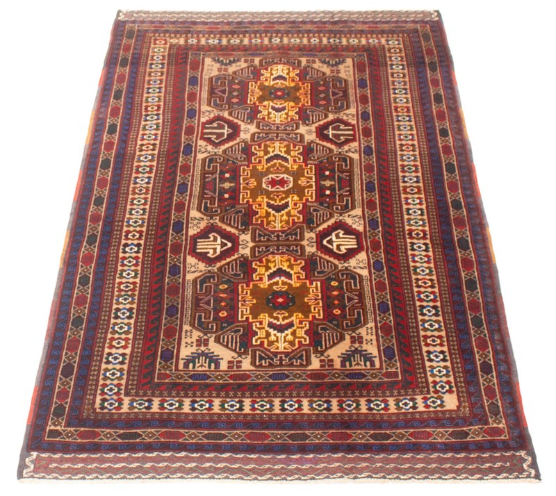 Vintage Traditional Hand-Knotted Area Rug 3'10" x 6'9" Oriental Wool Carpet gallery