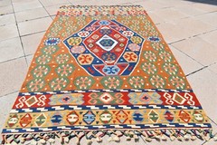 1990’s Never Been Used Turkish Konya Kilim Anatolian Special Production Kilim