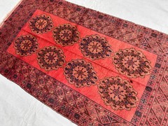 Vintage Gorgeous Afghan Turkoman North Side Of Afghanistan Natural Vegetable Dye