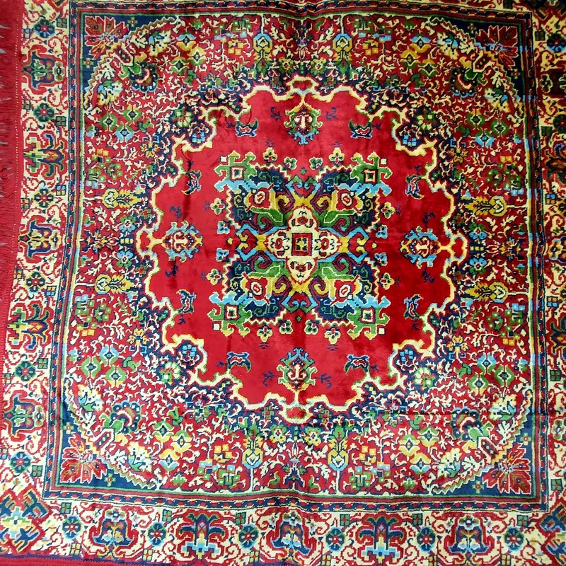 Vintage Plush Tablecloth Coverlet Tapestry Carpet 157cm/150cm(62''x59'') P2457 gallery