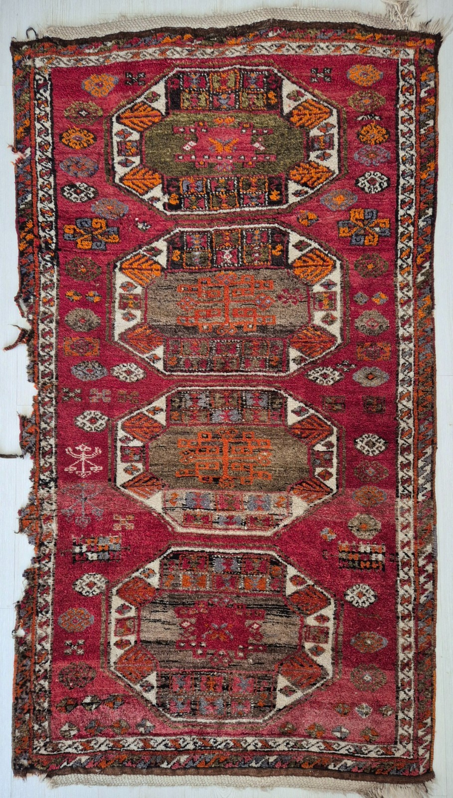 Antique Rug, Hand Woven Carpet, Anatolian Rug, 80-90 Years, Handmade, Wool Rug gallery