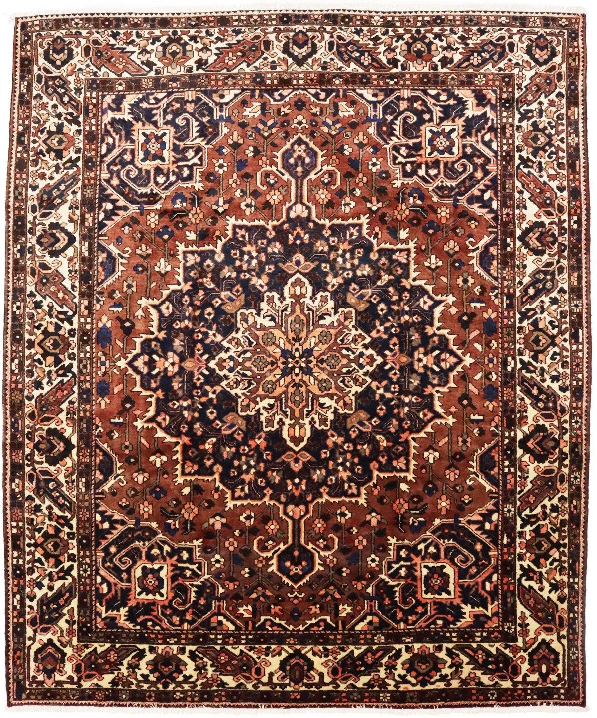 Handmade Vintage Floral Wool Oriental Rug Living Room Decor Carpet 10X12 ft gallery