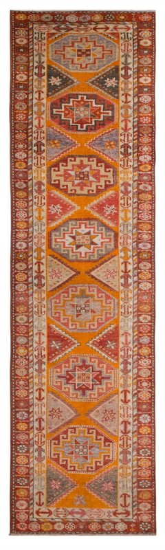 60+ Year Old One-of-a-Kind Kurdish Herki Runner 91x327 cm / 3x10.7 ft gallery