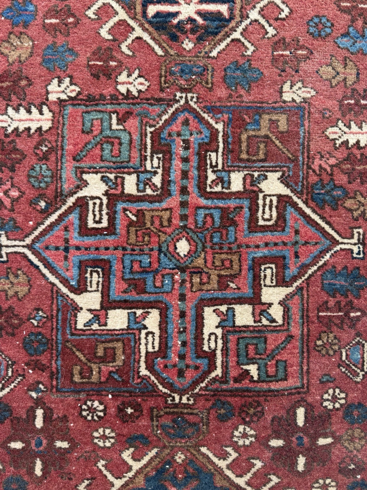 Antique Collectible, Karaja wool, Handknotted Rug , 2 x 3 feet gallery