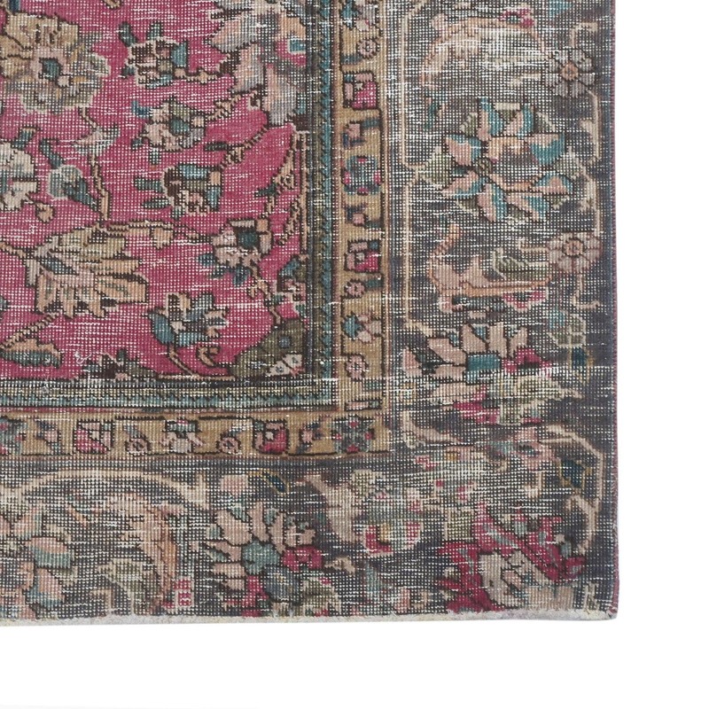 7'8" x 9'10" Sorella Vintage Hand-Knotted Wool Area Rug gallery