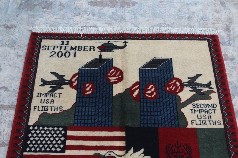 289 Afghan Handmade war Rug Vintage Rug/ Afghan Tribal Baluchi Rug 126x 81 cm gallery