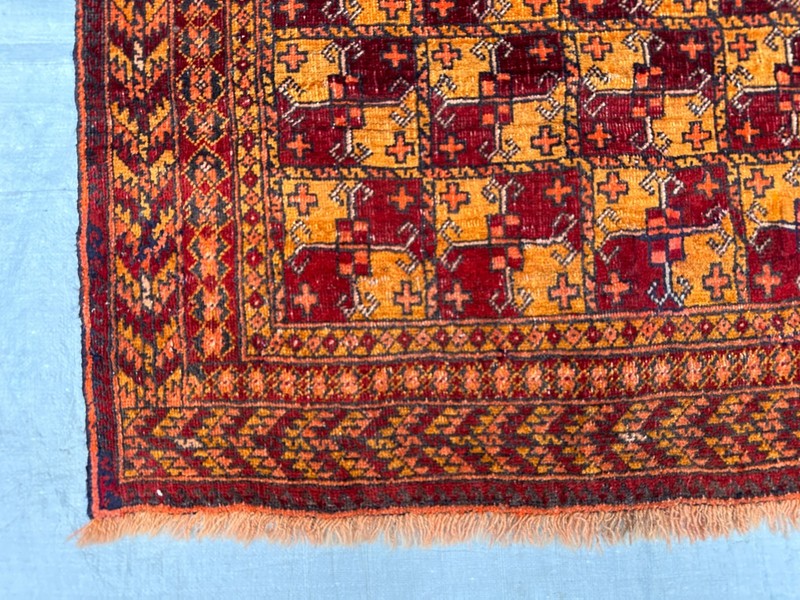 COLLECTORS' PIECE Vintage Stunning Natural Vegetable Dye Alla Mahmal Turkoman Ru gallery