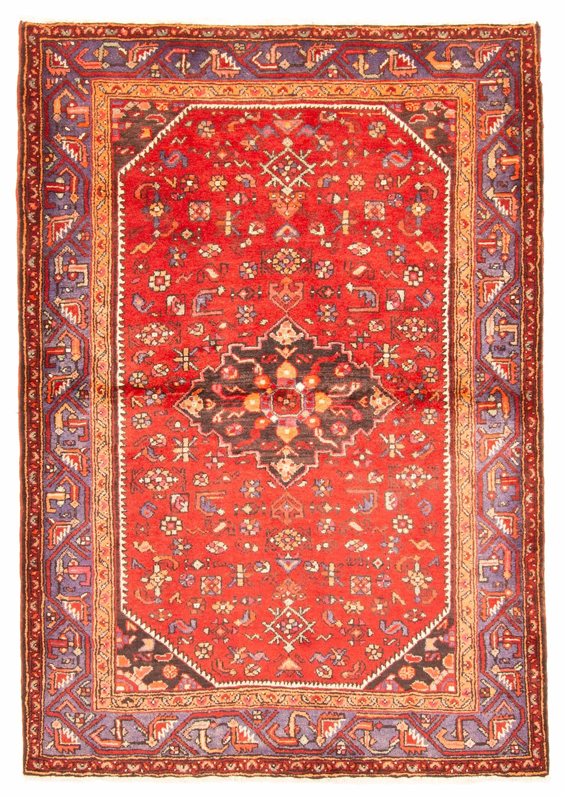 Vintage Traditional Hand-Knotted Area Rug 4'8" x 6'11" Oriental Wool Carpet gallery