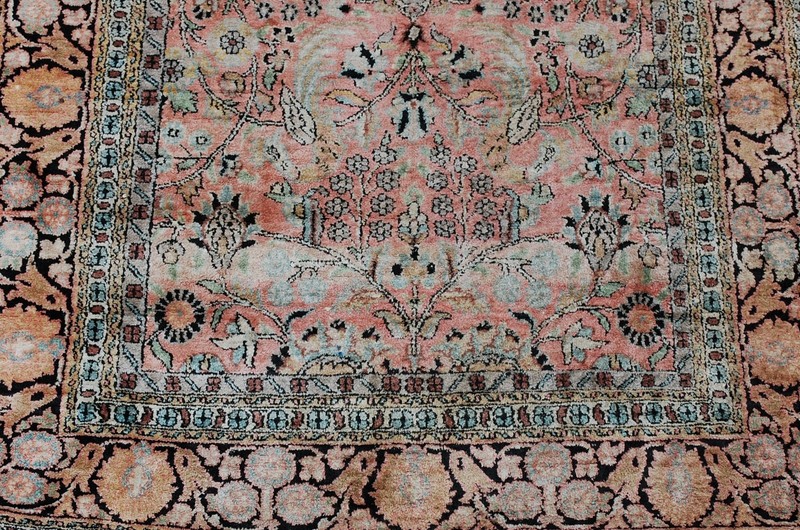 NATURAL WOOL Old Oriental Rugs,Hand Woven,knotted size Approximately 3'2" × 23' gallery