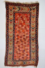 GREAT EAST ANATOLIAN KURDISH PRAYER RUG DATED 1901 AMAZING WOOL STAR PATTERN