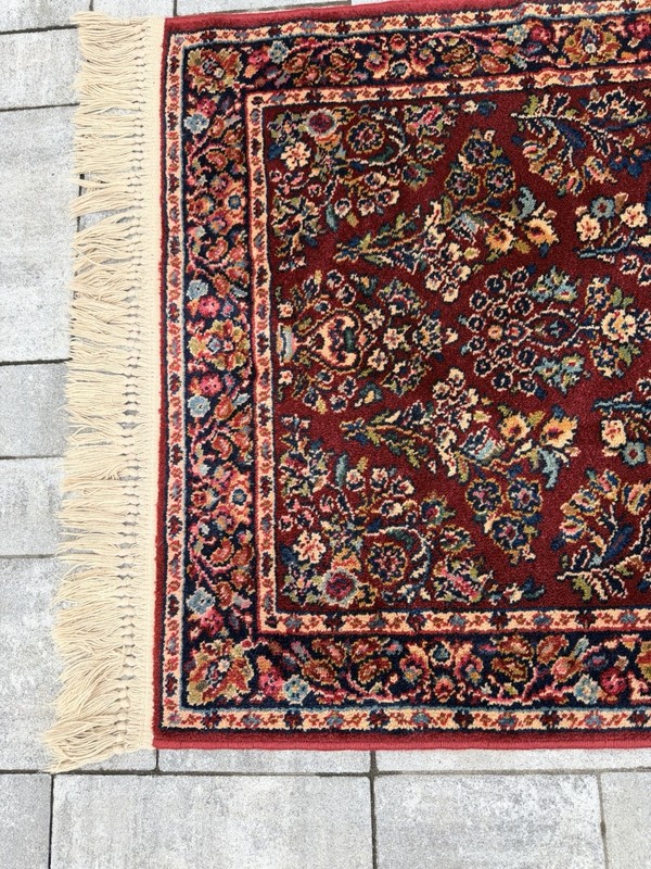 2.5x5 Karastan Rug 785 Red Sarouk -Professionally Washed gallery