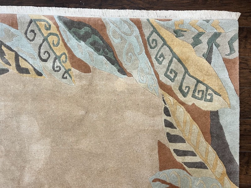 Modertn Tibetan Rug 7x10 Wool Tufenkian Style Nepali Carpet Handmade Open Field gallery