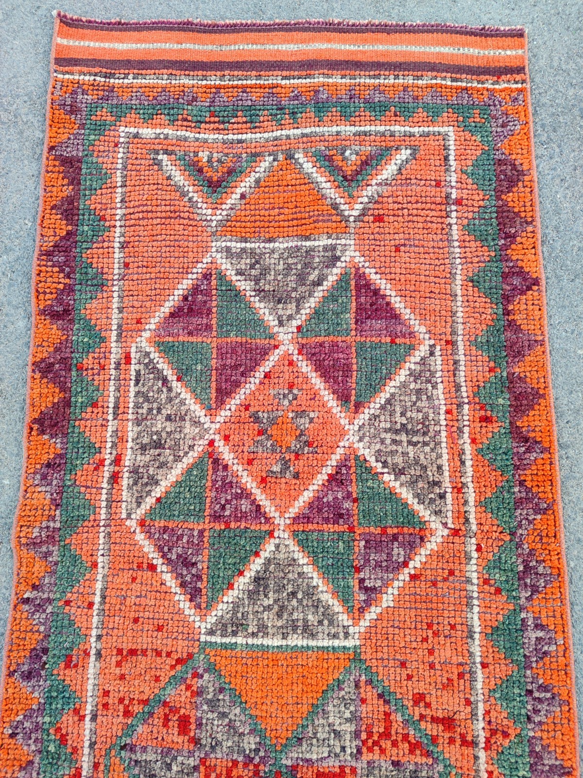 Rare Antique rug 3x11, Turkish runner 3x11 vintage, Heriz rug, Herki rug Kurdish gallery