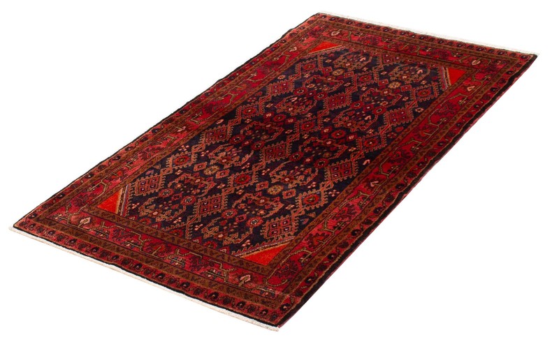 Vintage Hand-Knotted Area Rug 4'3" x 7'2" Traditional Oriental Wool Carpet gallery
