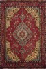 Vintage Traditional Style Red Wool Rug 5x6 ft Hand-knotted Floral Capet gallery