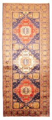 Vintage Oriental Hand-Knotted Carpet 4’8″ x 11’5″ Traditional Wool Area Rug