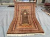 Antique Hand Knotted Prayer Rug 3.6x5.7 ft – Soft Pile Vintage Boho Accent Rug gallery