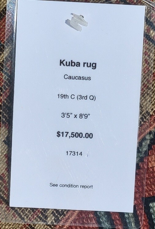 FANTASTIC ANTIQUE CAUCASUS KUBA ORIENTAL RUG FINELY HANDWOVEN 3'5" X 8'9" C-1860 gallery
