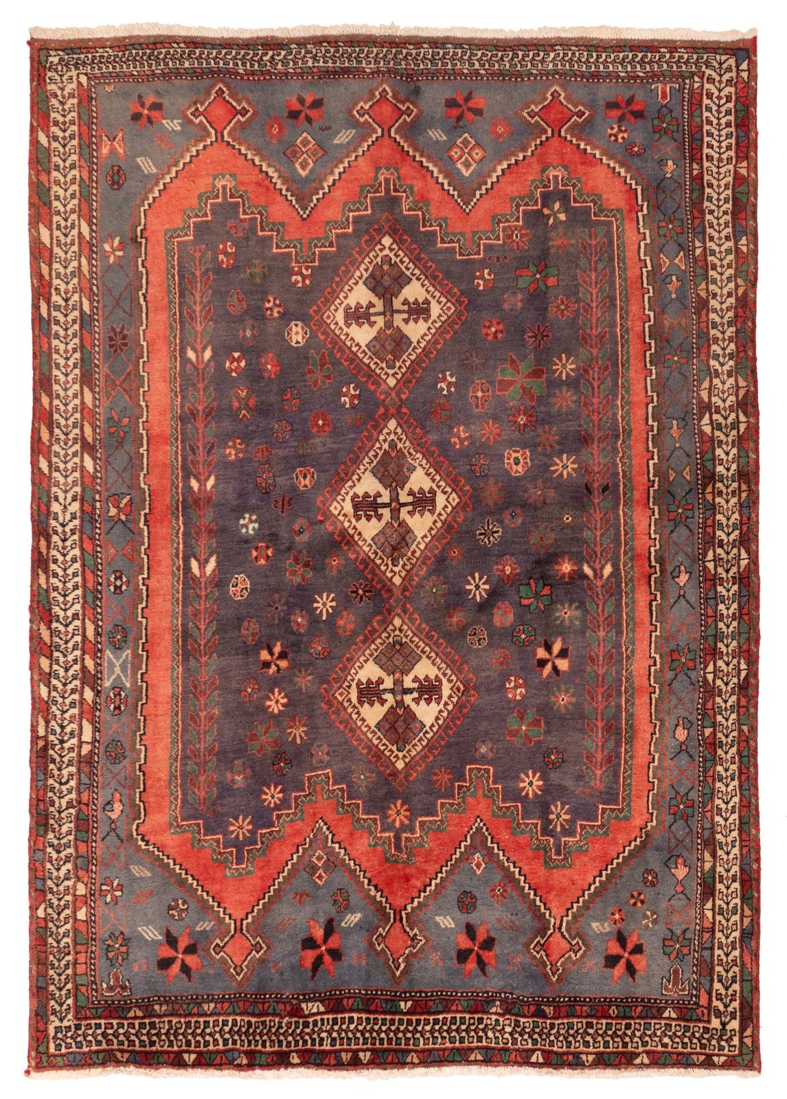 Vintage Traditional Hand-Knotted Area Rug 5'3" x 7'3" Oriental Wool Carpet gallery