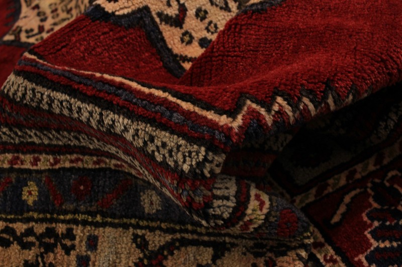 Vintage Hand-Knotted Area Rug 5'0" x 9'5" Traditional Oriental Wool Carpet gallery