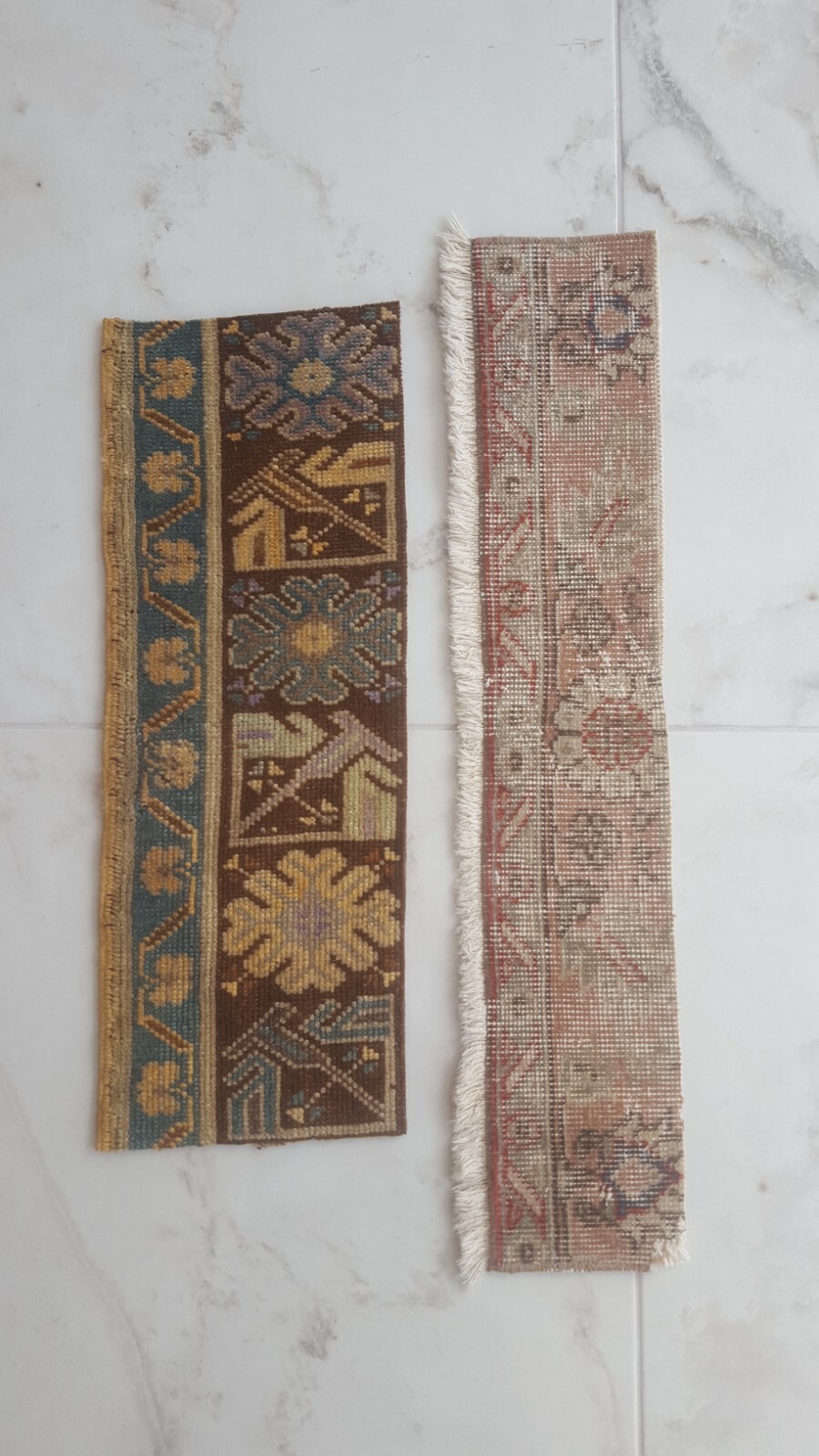 Antique and Vintage Carpet Fragments piece, Handmade Wall Hanging Decor Rugs gallery