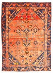Vintage Traditional Hand-Knotted Area Rug 4’8″ x 6’5″ Oriental Wool Carpet