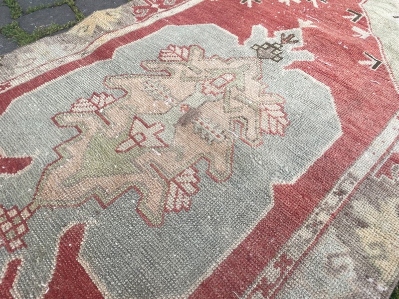 Bohemian Runner Rug, Turkish Vintage Rug, Handmade Wool Rug, 2,3 x 4,9 ft gallery