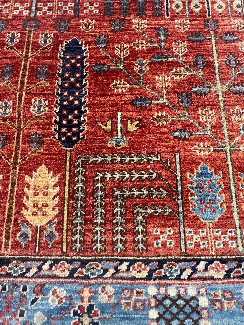 One of a Kind Hand Knotted Aryana Tribal Area Rug- Very fine knots-From Pakistan gallery